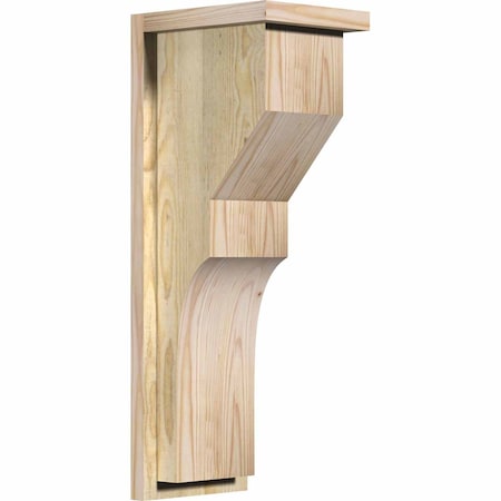 Ekena Millwork Monterey Rough Sawn Corbel w/Backplate, Douglas Fir, 8"W x 10"D x 26"H COR08X10X26MON01RDF